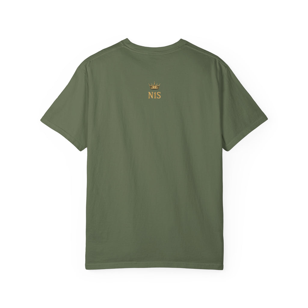 NumberOne Stunna fist graphic T-shirt | vintage gold crest tee
