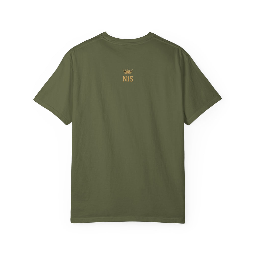 NumberOne Stunna fist graphic T-shirt | vintage gold crest tee