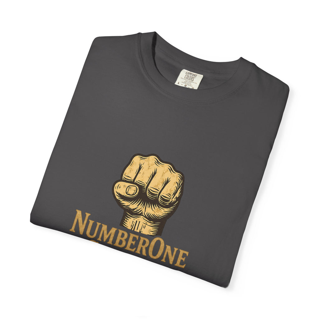 NumberOne Stunna fist graphic T-shirt | vintage gold crest tee