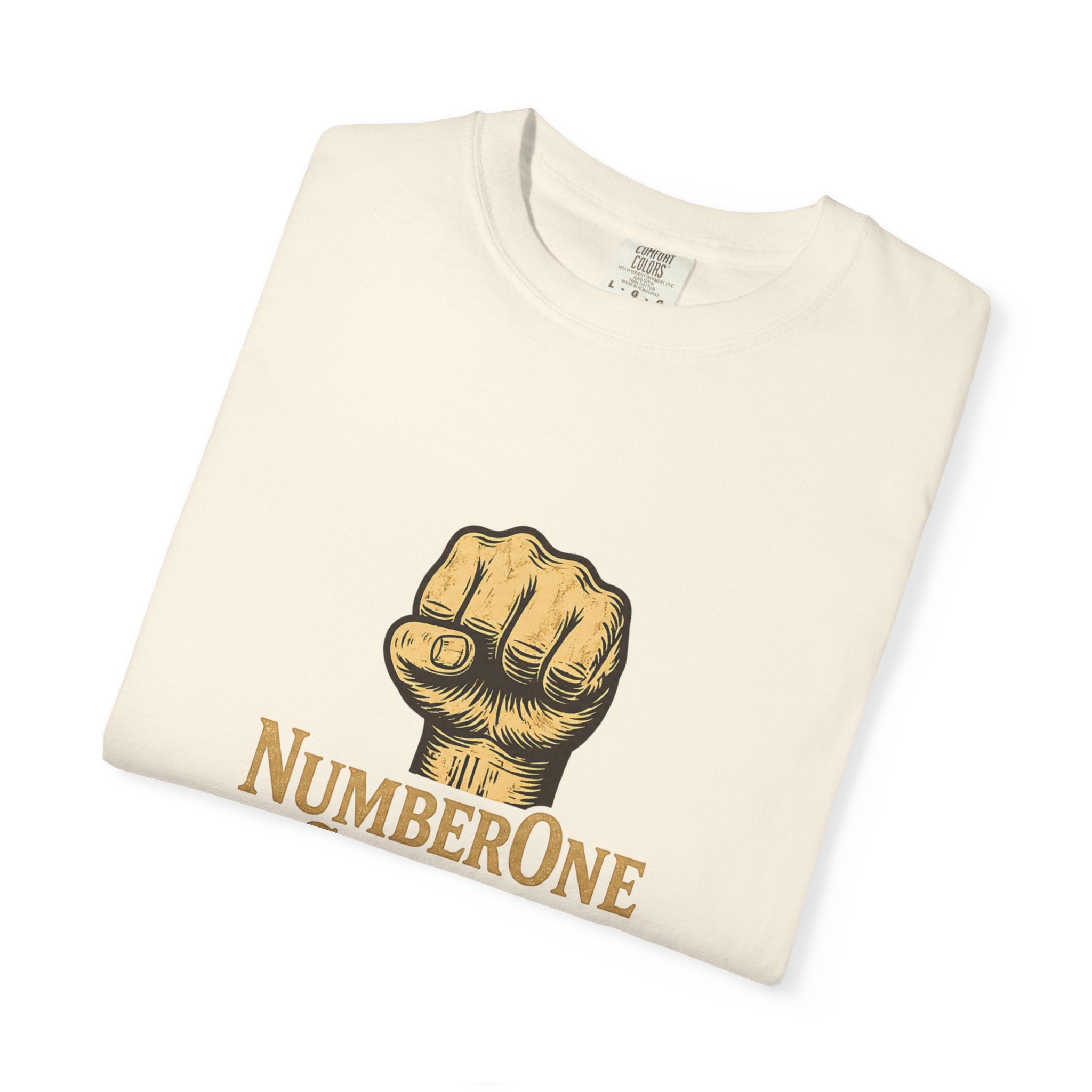 NumberOne Stunna fist graphic T-shirt | vintage gold crest tee