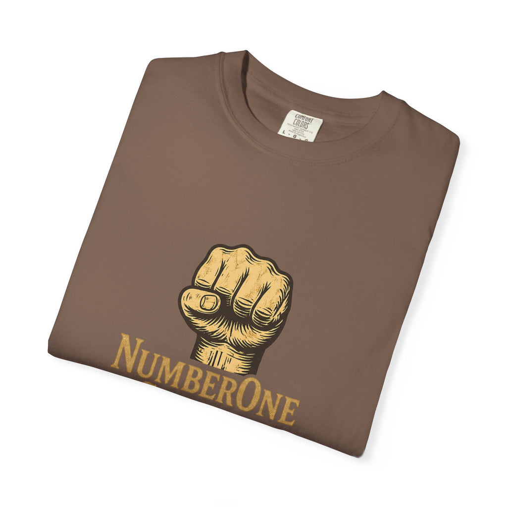 NumberOne Stunna fist graphic T-shirt | vintage gold crest tee