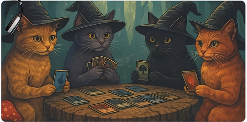Magic Playmat Gathering Gaming Mats Frog Wizard Theme Anime Desk Mat Desk Accessories 35X60Cm Mouse Mat Raccoon Tapete Magic Mtg