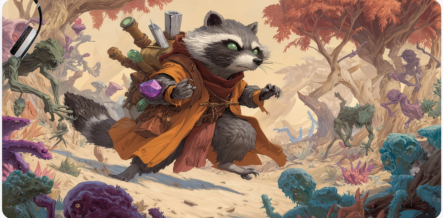 Raccoon the Journey Begins Again