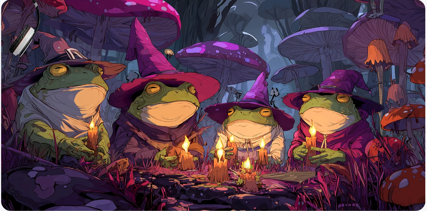 Frogs the Candles Glow Eternal