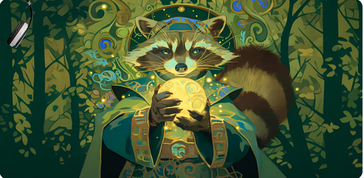 Magic Playmat Gathering Gaming Mats Frog Wizard Theme Anime Desk Mat Desk Accessories 35X60Cm Mouse Mat Raccoon Tapete Magic Mtg