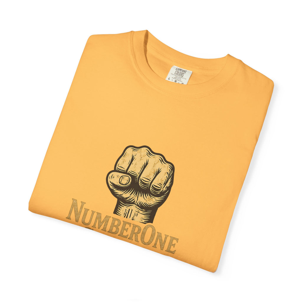 NumberOne Stunna fist graphic T-shirt | vintage gold crest tee