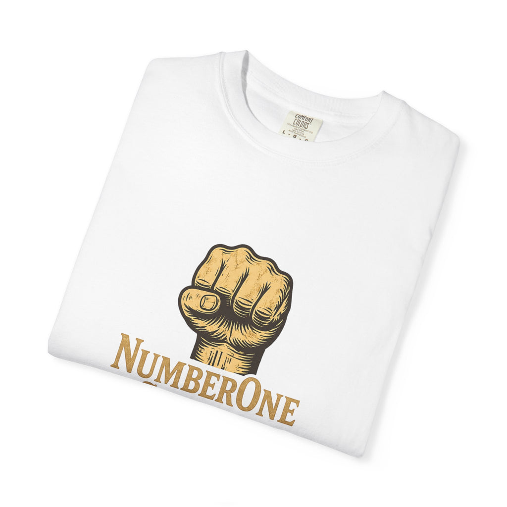 NumberOne Stunna fist graphic T-shirt | vintage gold crest tee